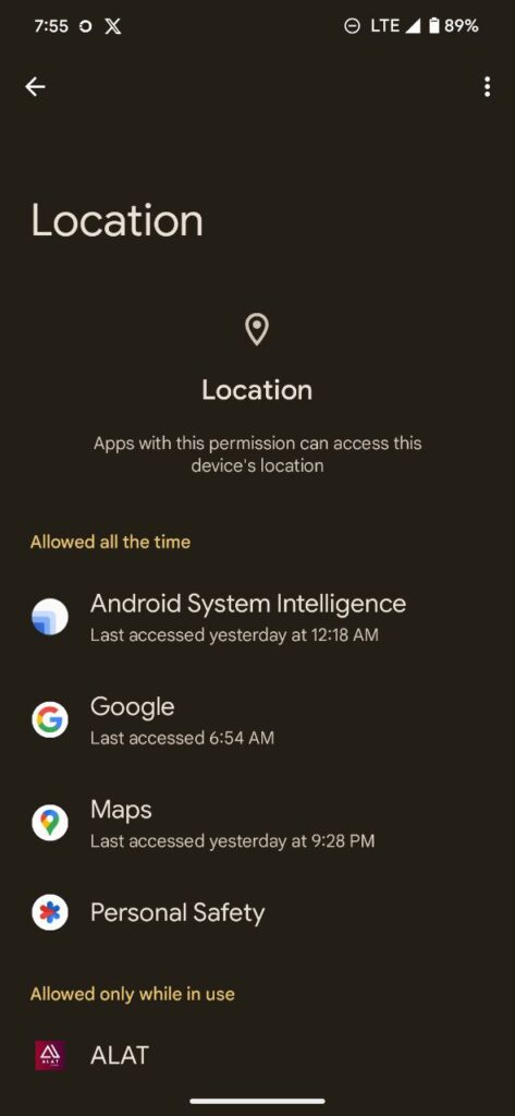 How to check who can see your location on an Android phone 4 Check who can see your location on Android